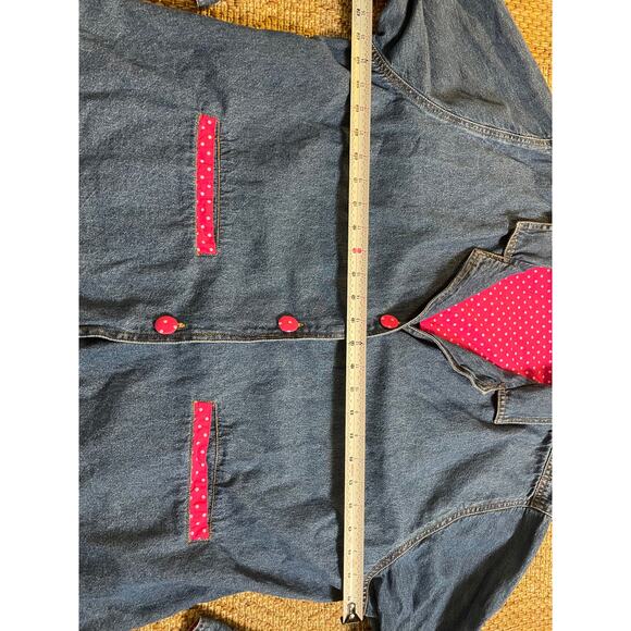 Vintage Carols's Denims 100% cotton jean jacket Size 3XL - Picture 7 of 8
